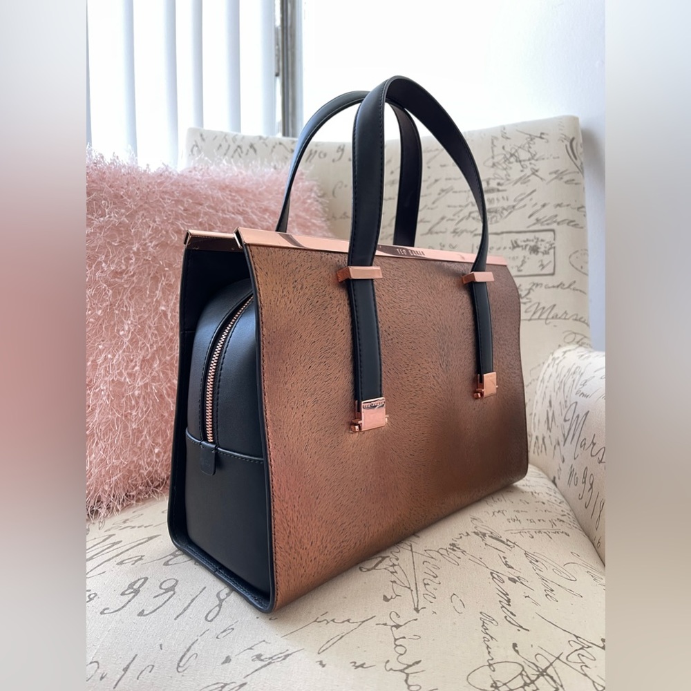 Ted Baker Gold Brown Tote Bag